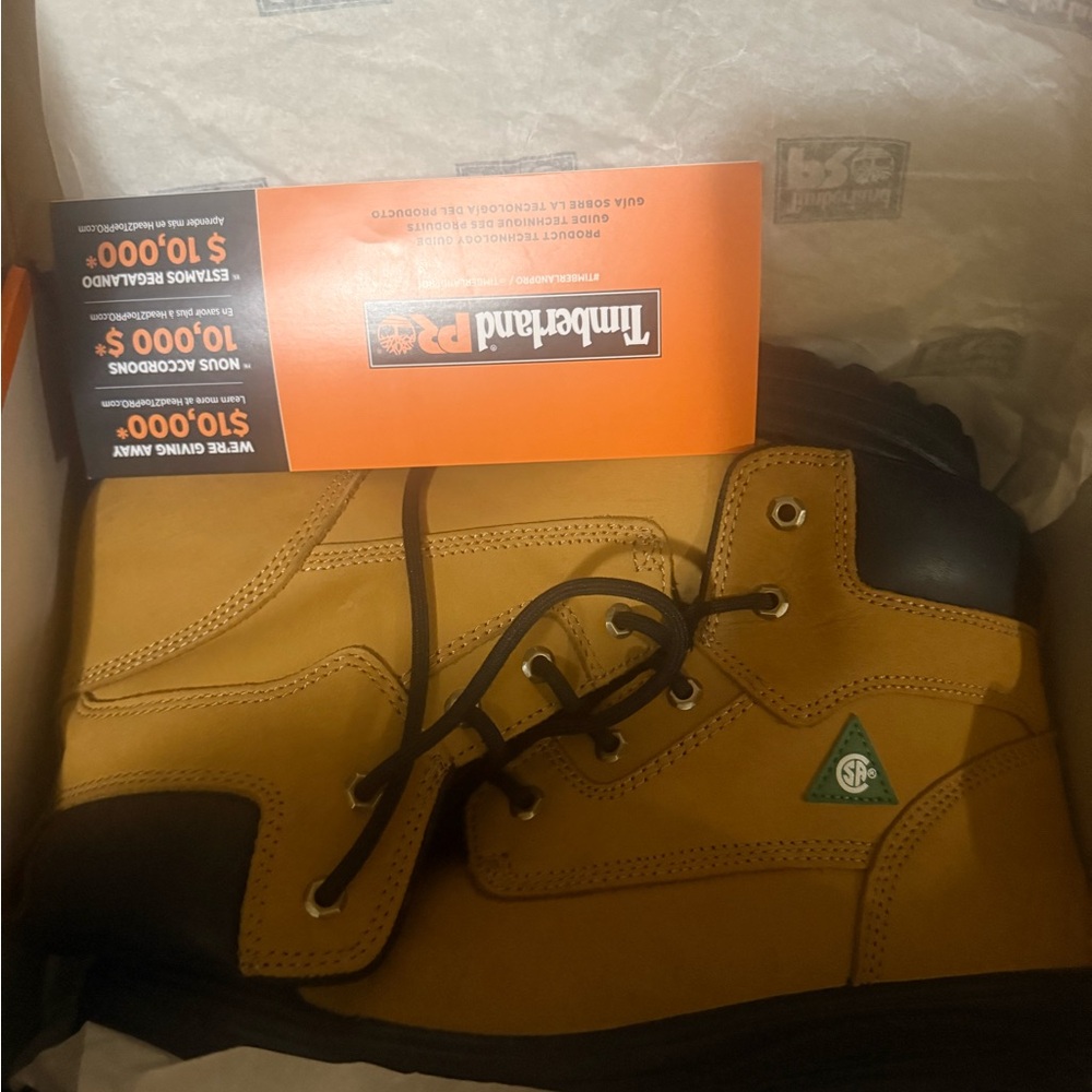 Timberland PRO Men's Tan and Black Safety Boots